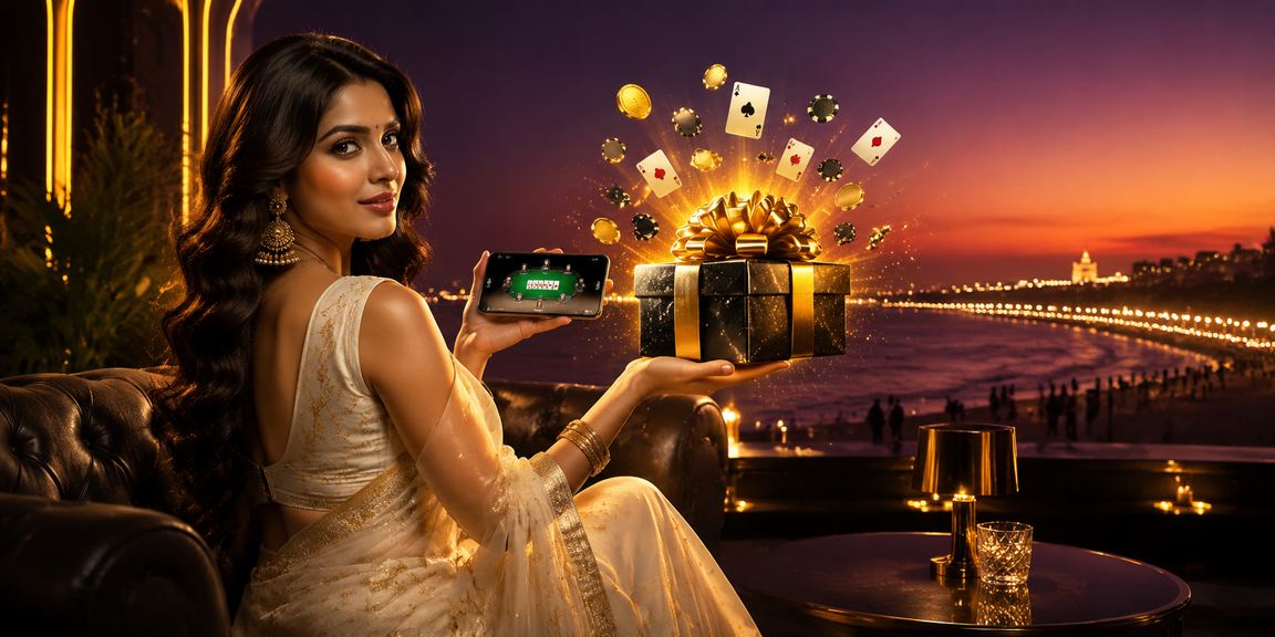User playing casino games on smartphone in India